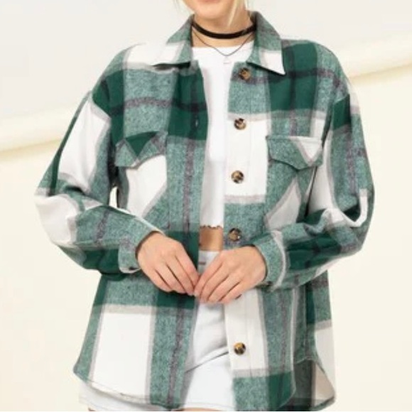 HYFVE | Effortless Ease Plaid Shacket - Picture 4 of 5